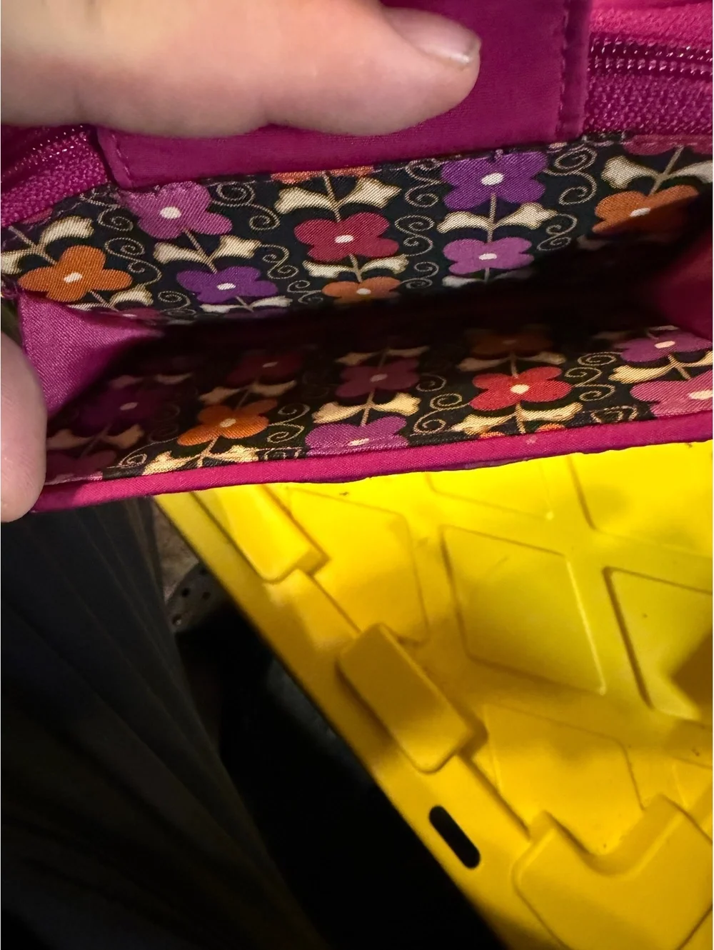Vera Bradley Quilted Pink Wallet with Floral Interior